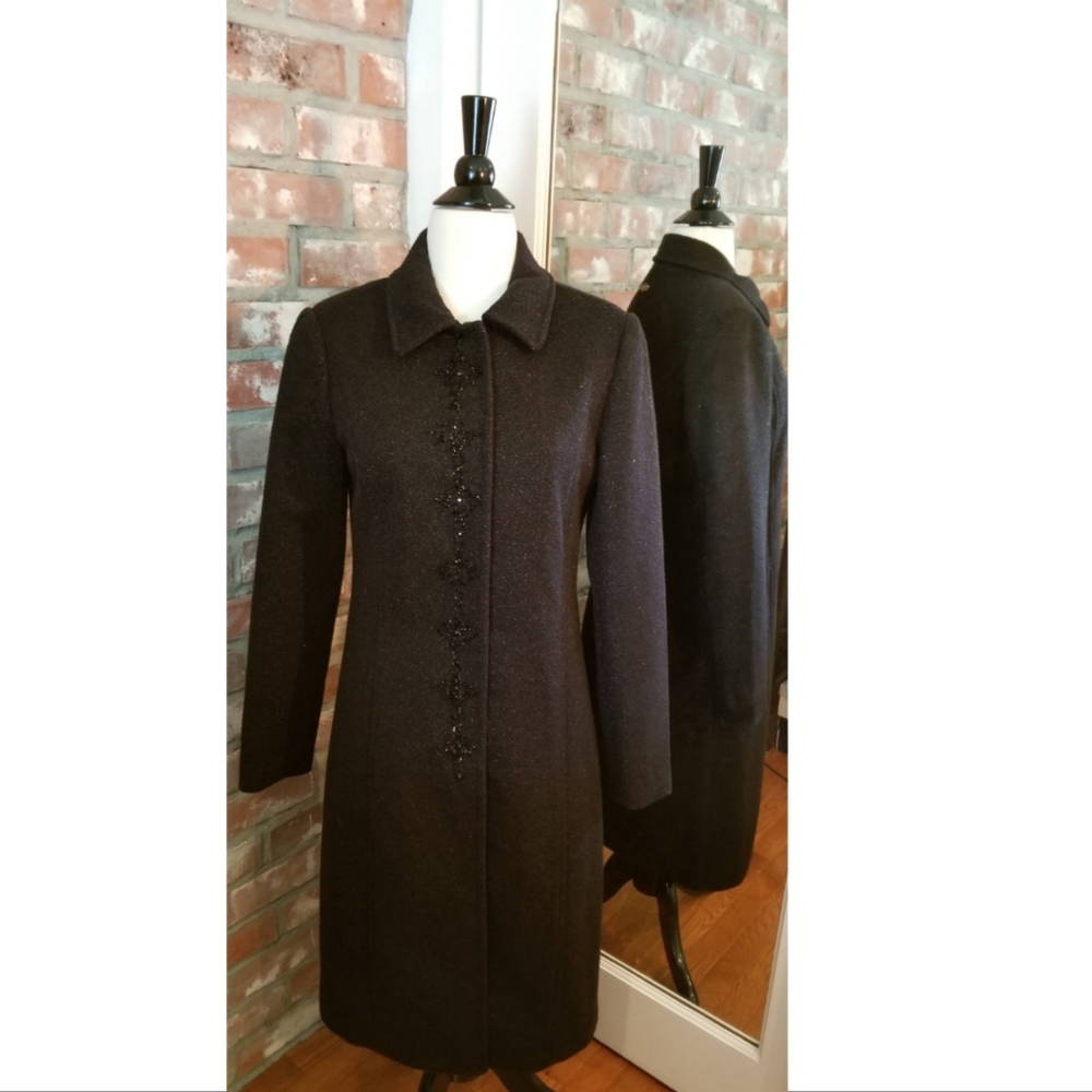 Twin-Set Simona Barbieri black coat